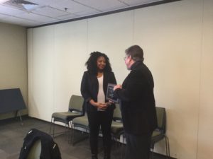 Award Recognition to LaKeysha McLaurin for her service as 2107 PRA President